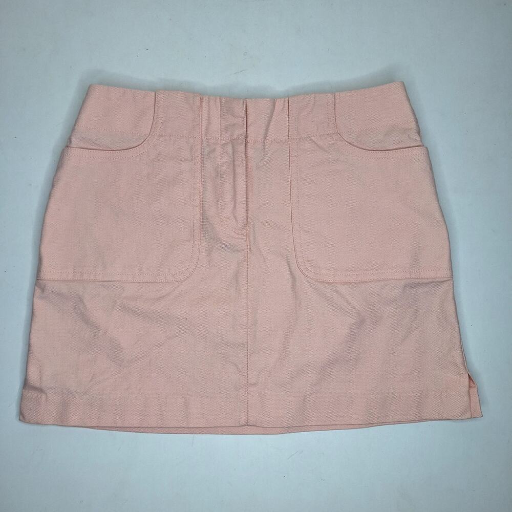 Vintage Y2K Express Mini Skirt Pale Baby Pink 1/2 XS Stretch Low Rise Cargo